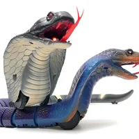 Tricky Toys RC Snake Toy Long Rechargeable Remote Control Snake Toy Realistic Black for Kids Play Toys For Children 1