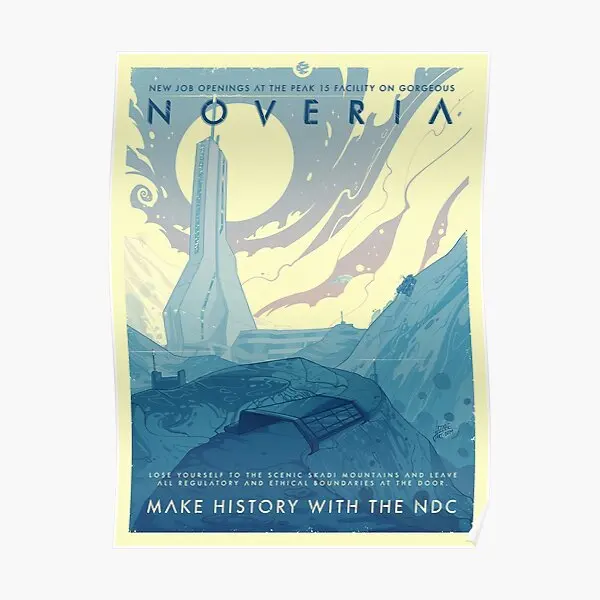 

Destinations Noveria Poster Home Decoration Art Room Painting Vintage Picture Funny Mural Decor Print Wall Modern No Frame