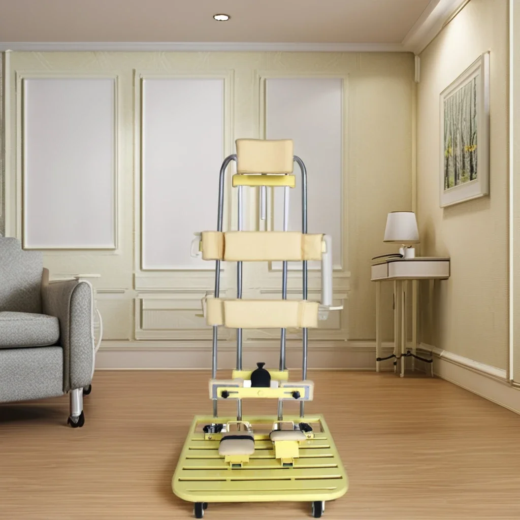 Standing Walker with Seat and Brakes for Children in Lower Limb and Leg Standing Training Hemiplegia Rehabilitation Training