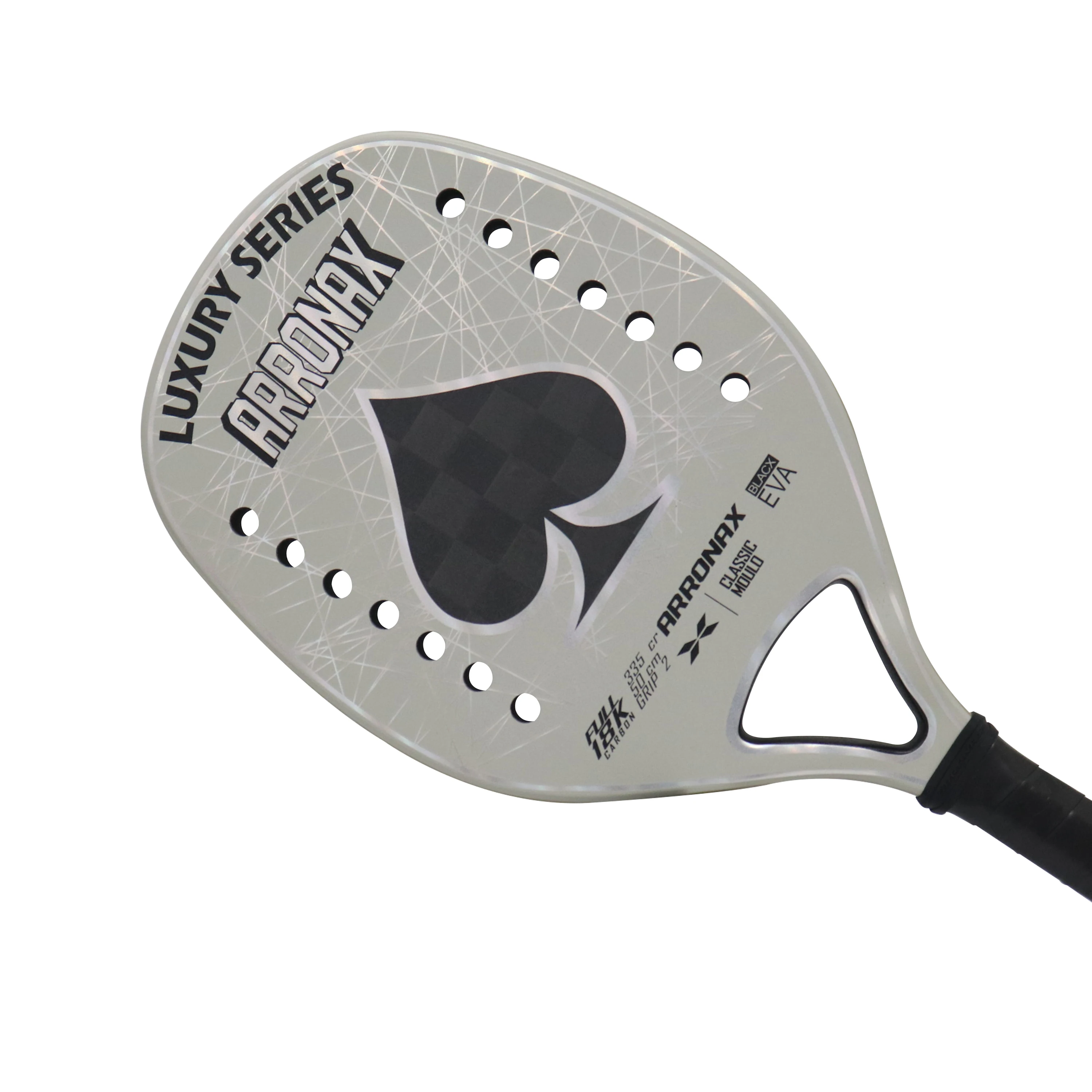 

Full Carbon Fiber Rough Surface Beach Tennis Racket with Cover Bag, 18K, In Stock, 2023