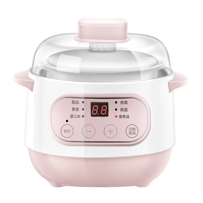 Ceramic slow cooker mini small household automatic 1-2 people health soup  pot multi-functional BB porridge kitchen appliances - AliExpress