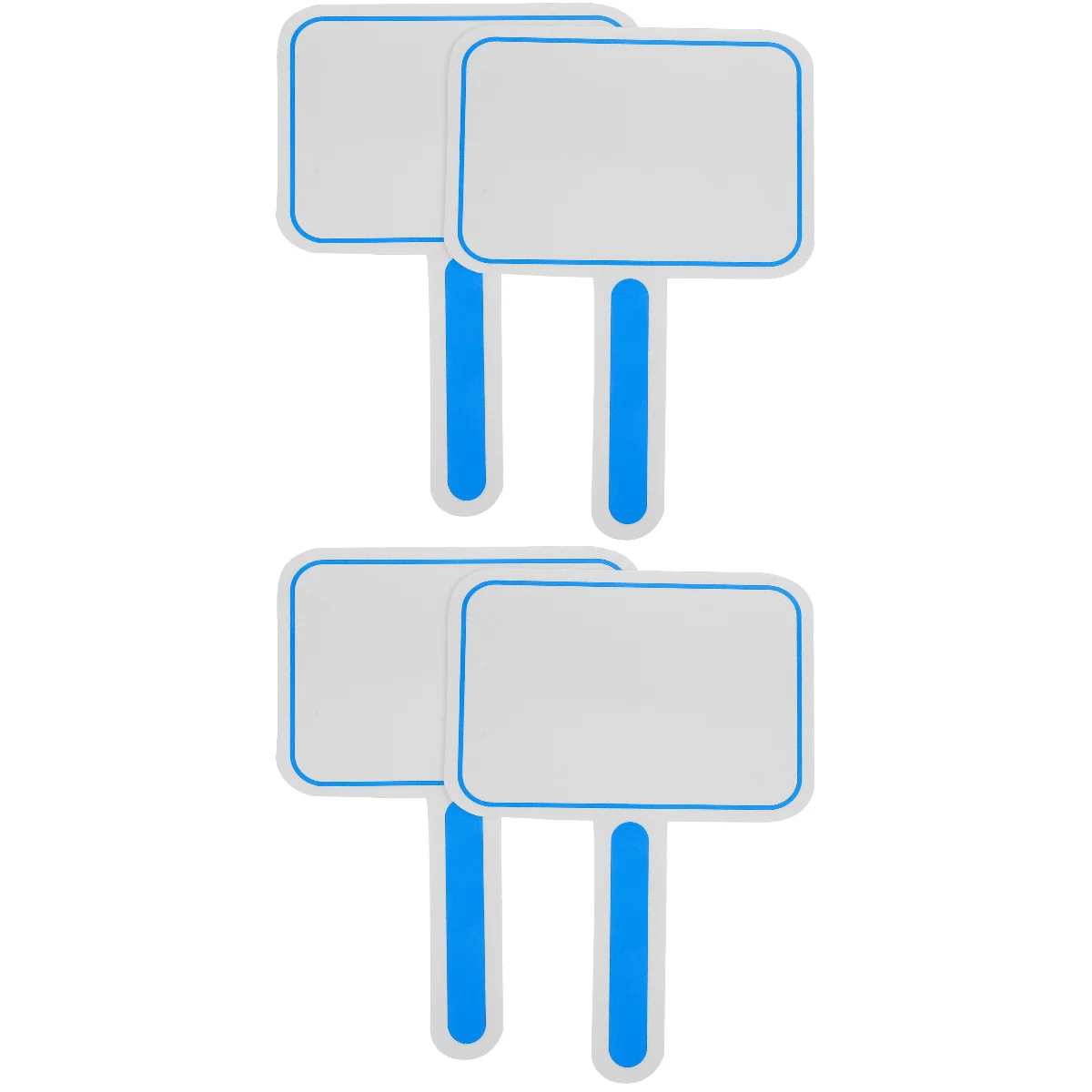 

4 pcs Handheld Boards Single Sided Paddles Handheld Whiteboards Padding Whiteboards