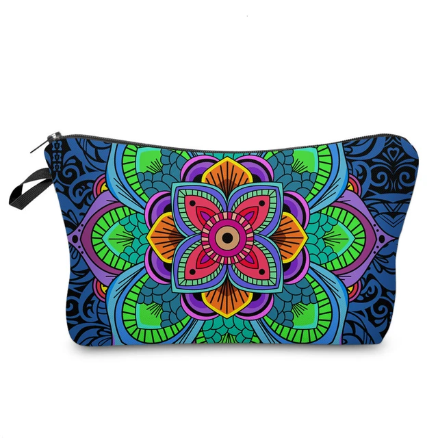 Deanfun Sloth Abstract Art  Cosmetic Bag Waterproof Printing Swanky Turtle Leaf Toilet Bag Custom Style for Travel  51476 51295