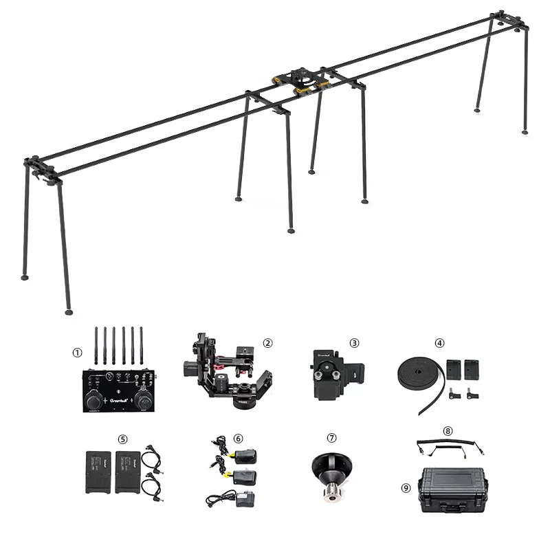 Greenbull BX300/ BX300 Lite Extension DSLR Camera Track Dolly Slider Portable Motorized Slider for camera 1.6 Meter 70KG