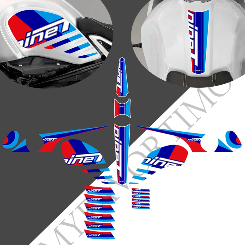 New Motorcycle Tank Pad Adesivi Laterali Decalcomanie Protettive Gas Fuel Knee Oil Kit Per Bmw Rninet R9T R Ninet Nine T Rninet 2016-2022