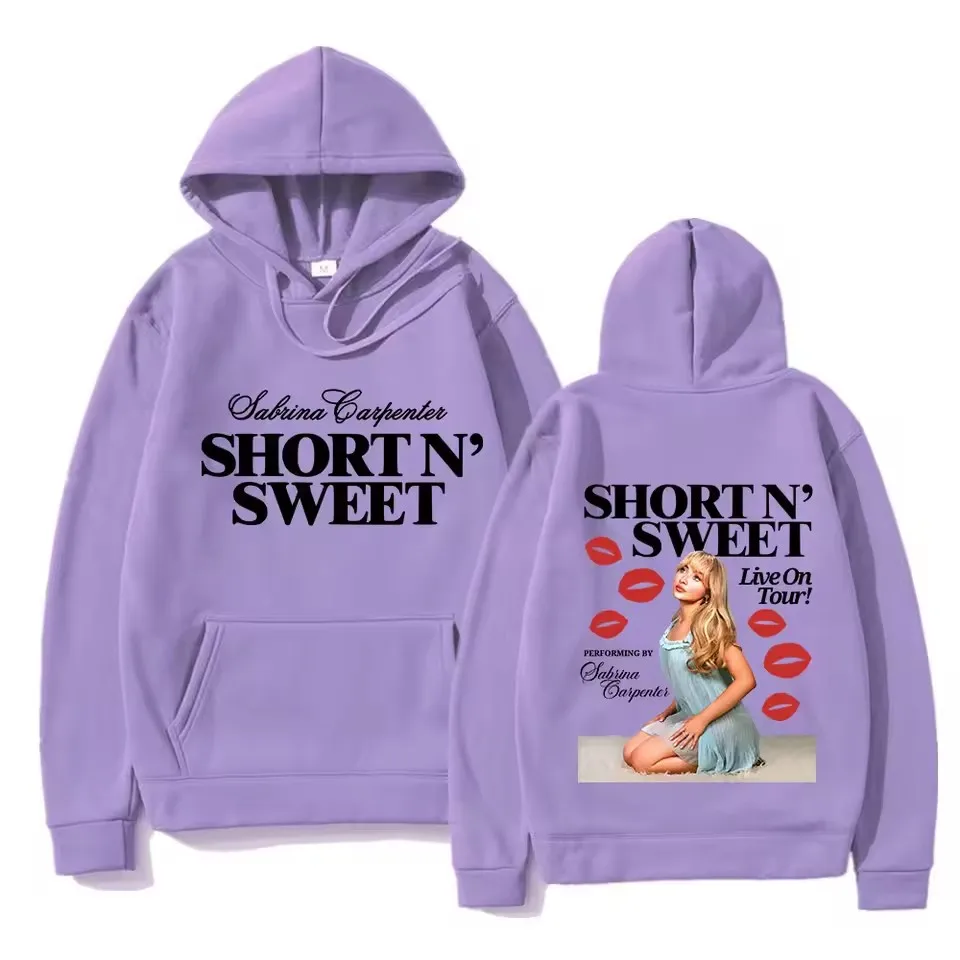Sabrina Carpenter Live on Tour 2024 Hoodie Fashion Unisex Harajuku Hip Hop Hoodies Autumn Winter Vintage Pullovers 2