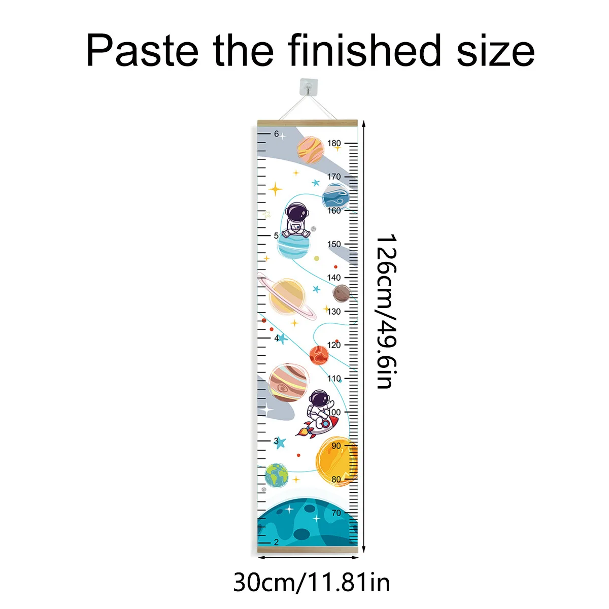 Baby Child Decorative Growth Chart Cartoon Height Measurement Hanging Rulers Wall Decor for Nursery Kids Child Boys Girls