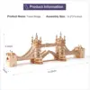 Robotime 3D Wooden Puzzle Game Big Ben,Tower Bridge for Children Adult Gift DIY With Light 5