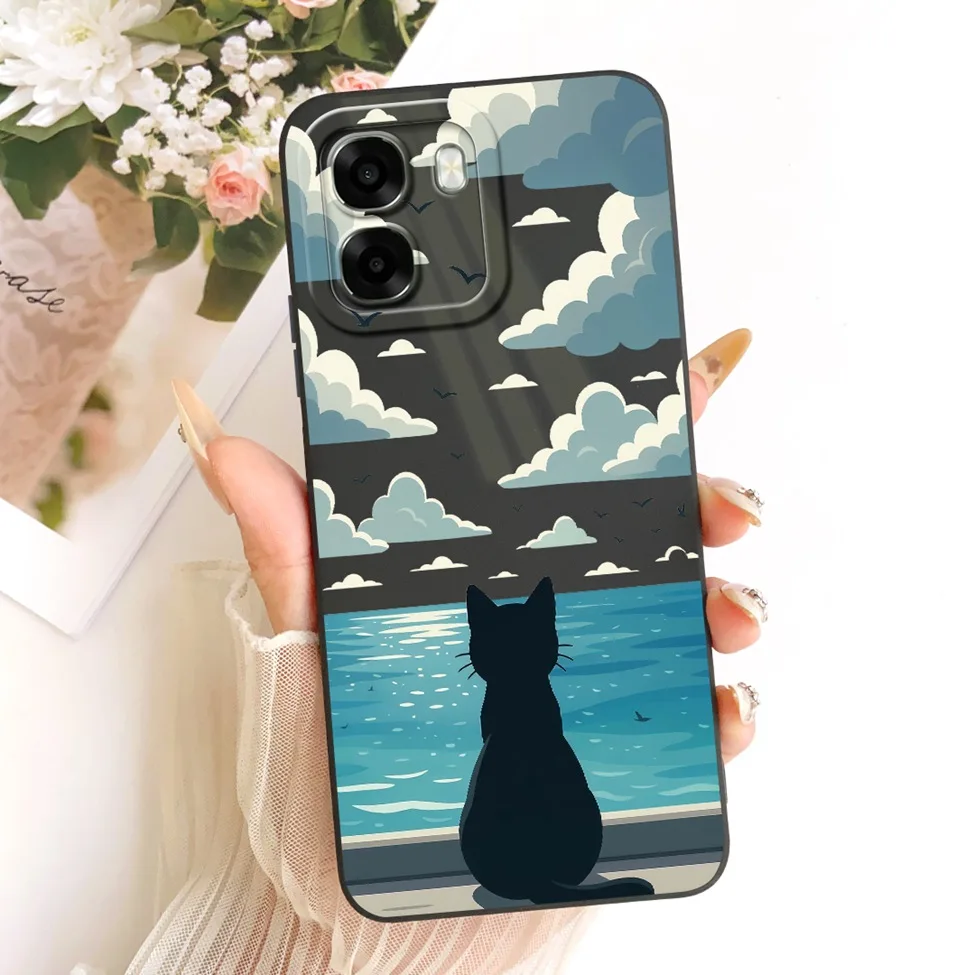 Luxury Fashion Cute Cartoon Painted Silicone Phone Case Cover