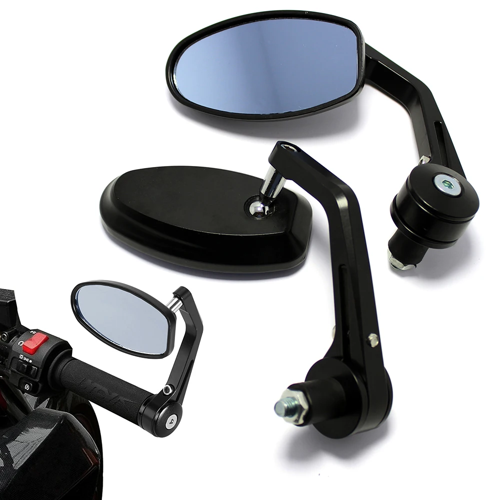 

7/8'' 22mm Motorcycle Bike Cruiser Chopper ATV Aluminum Bar End Side Rear View Mirror For Ducati Aprilia Victory Triumph