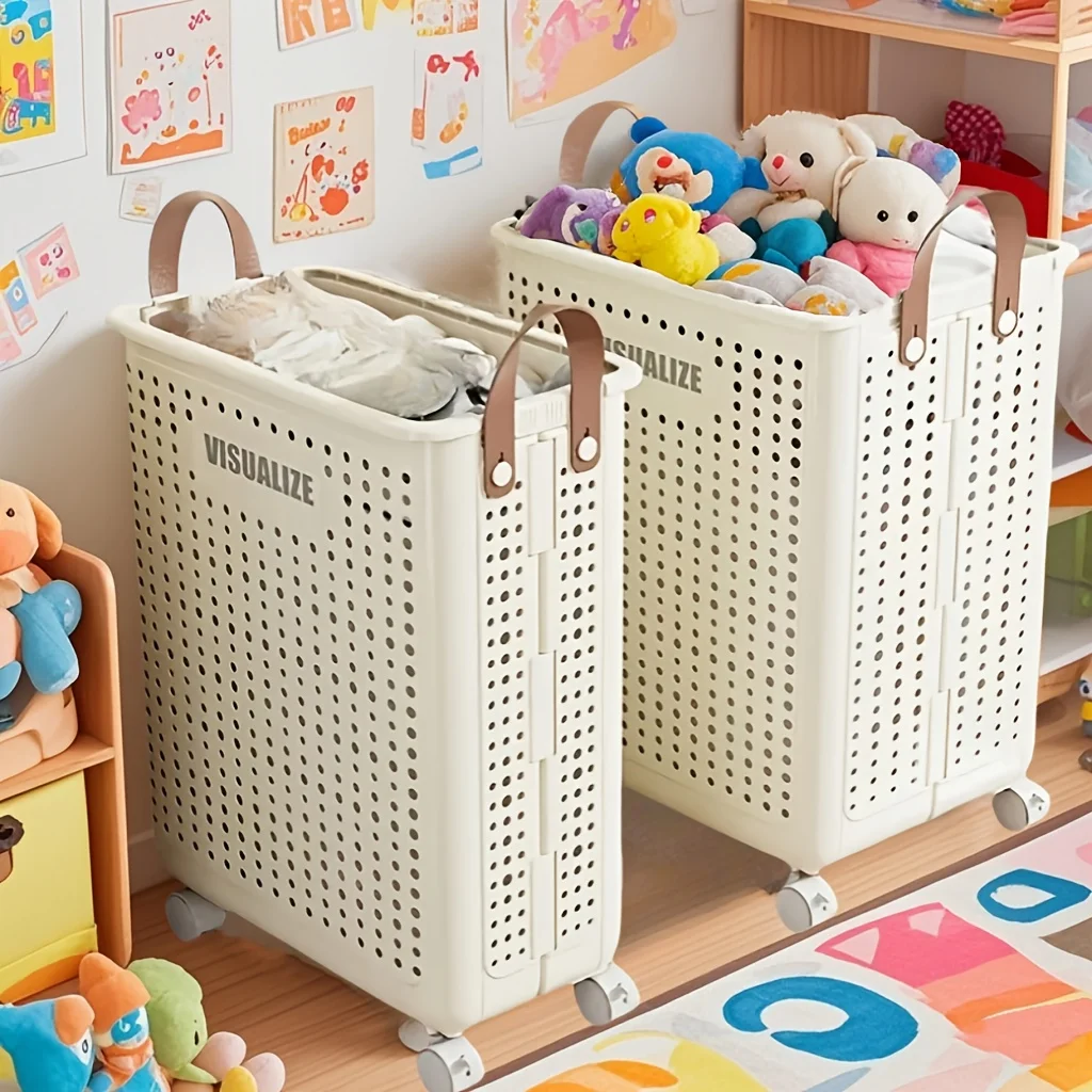 Collapsible Wheeled Laundry Basket