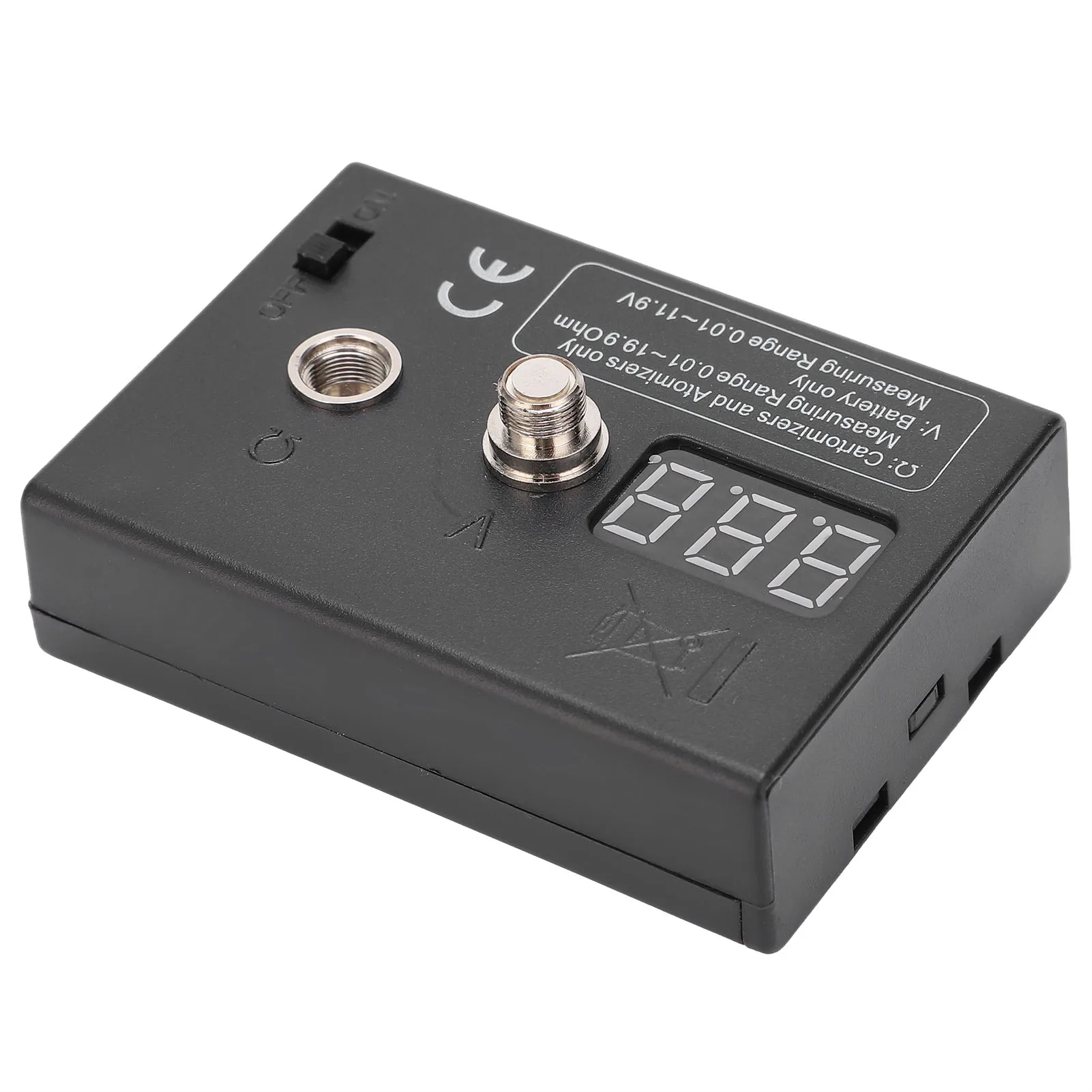 Resistance OHM Meter Measuring Reader Coil Tester Wire DIY Tool for Atomizer 3V 0.01-20&Omega;