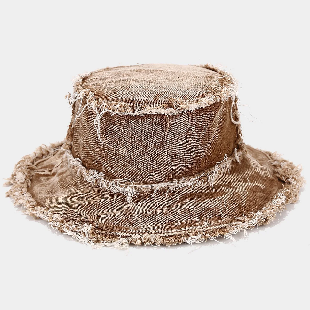 Cappello da pescatore in denim blu denim medio