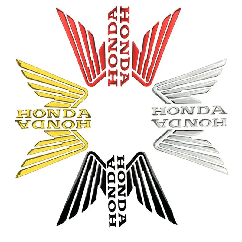 혼다 CBR600 RR CBR650R CBR600F CB650F CB1000R CB650R CB650R PCX 용 3D 소프트 글루 오토바이 스티커 윙 로고 탱크 데칼