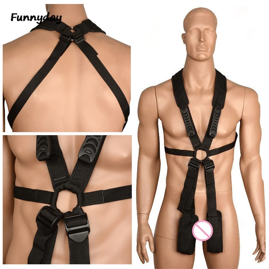 Adjustable Shoulder Sex Swing Bandage Restraints Belt Harness Adult Games Leg Spreader Rope Sex Swing Toys For Couples