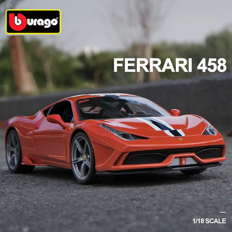 MR-MODELS FE012D Scale 1/18 | FERRARI 458 SPECIALE A SPIDER 2013 GRIGIO Ingrid Grey Met