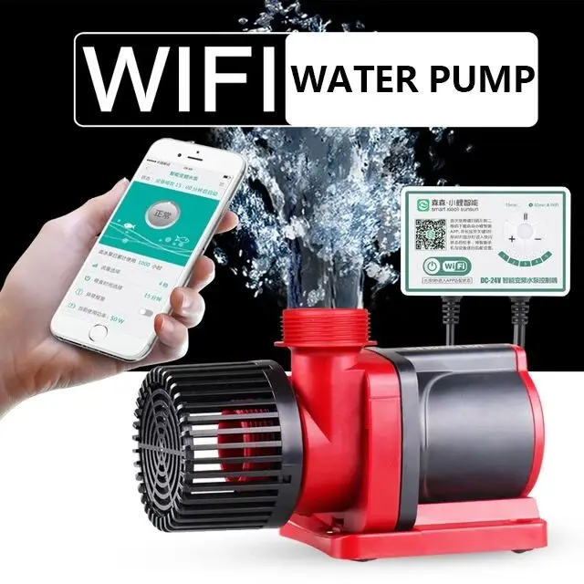24V ater pump JDP-3500Q JDP-6000Q JDP-10000Q WiFi Controllable DC Water Pump Fish Tank Marine Reef Kio Pond Circulation Pump