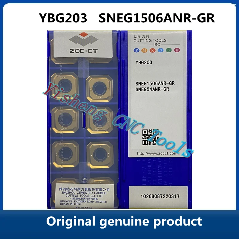 

Original genuine product ZCC CT SNEG YBG205 SNEG1506ANR-GR YBG203 YBM253 YBC302 YBD152 Milling Cutter Inserts CNC cutting tools