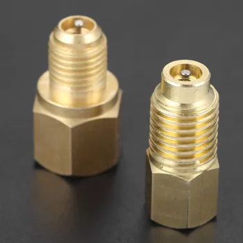 R12 R22 ~ R134a 어댑터 R134A 냉매 탱크/진공 펌프 포트 연결 어댑터, 2 개-1/4 