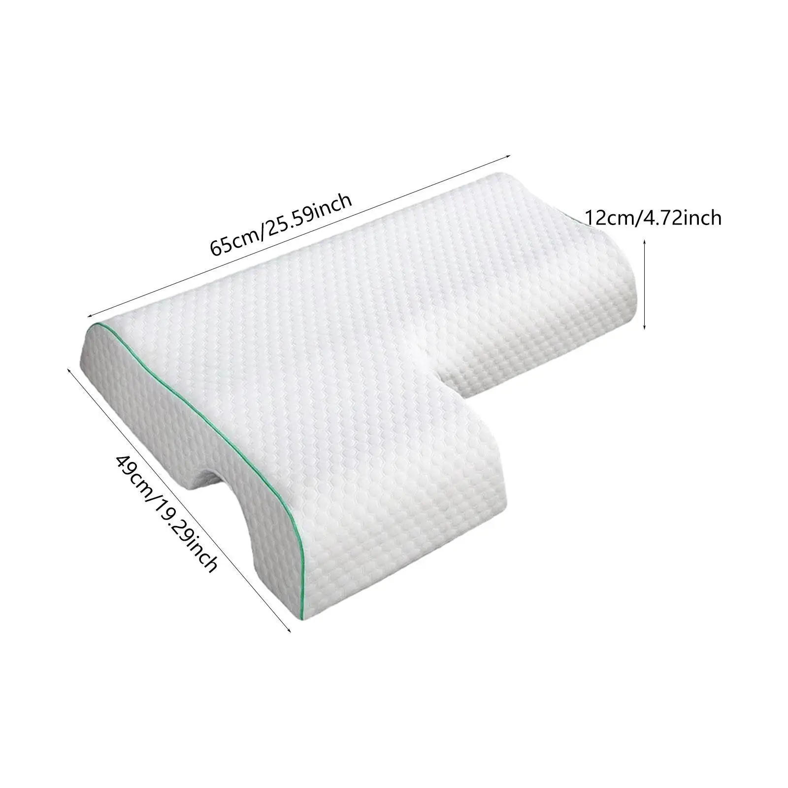 Couples Merging Pillow Arm Pillow Slow Rebound Memory Foam Side Sleeping Pillow with Arm Hole for Valentines Day Arm Rest Home 6
