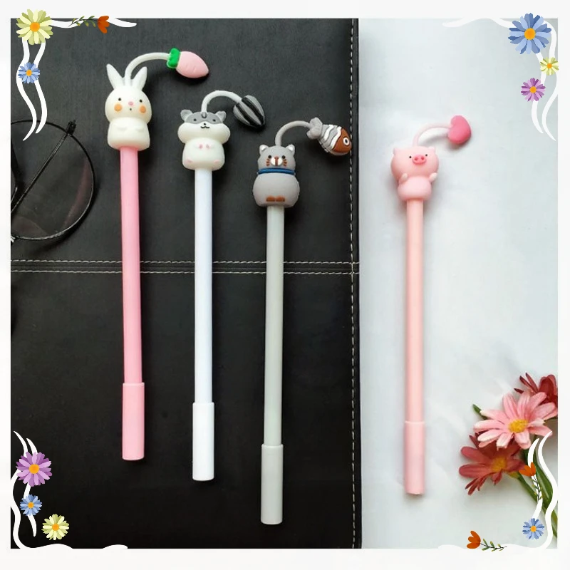 Wholesale Cartoon Gel Pens Set Girl Heart Suit Creative Cute School Supplies Kawaii Stationery 50pcs 3cm love heart small paper clips bookmark clips kawaii metal paper clip for stationery school office supplies marking clip