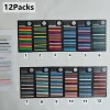 3600 Sheets Color Stickers Transparent Fluorescent Index Tabs Flags Sticky Note Page Bookmark School Office Supplies Stationery 1