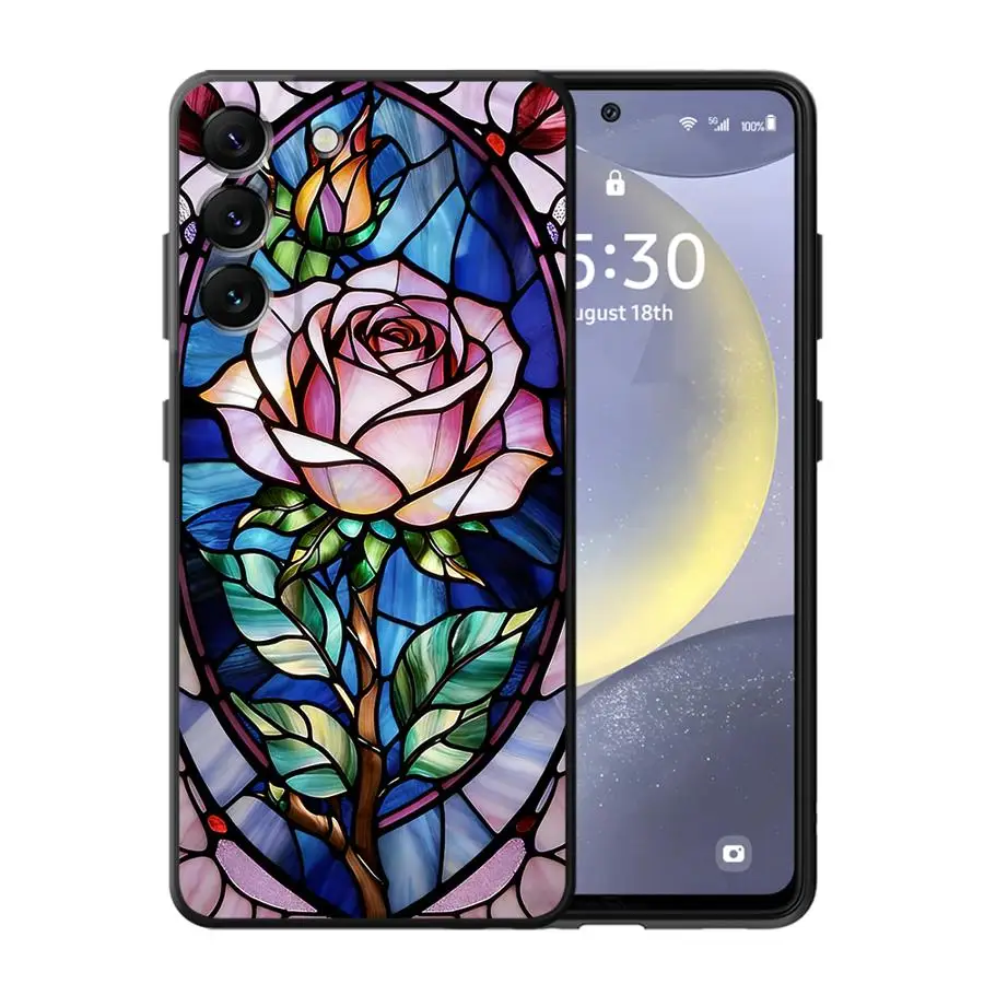 Colorful Window Flowers Phone Case Cover