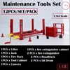 12Pcs/Set Diorama 1/64 Car Garage Maintenance Tools Alloy Die-Cast Model Car Garage Display Scene Model Toy 5