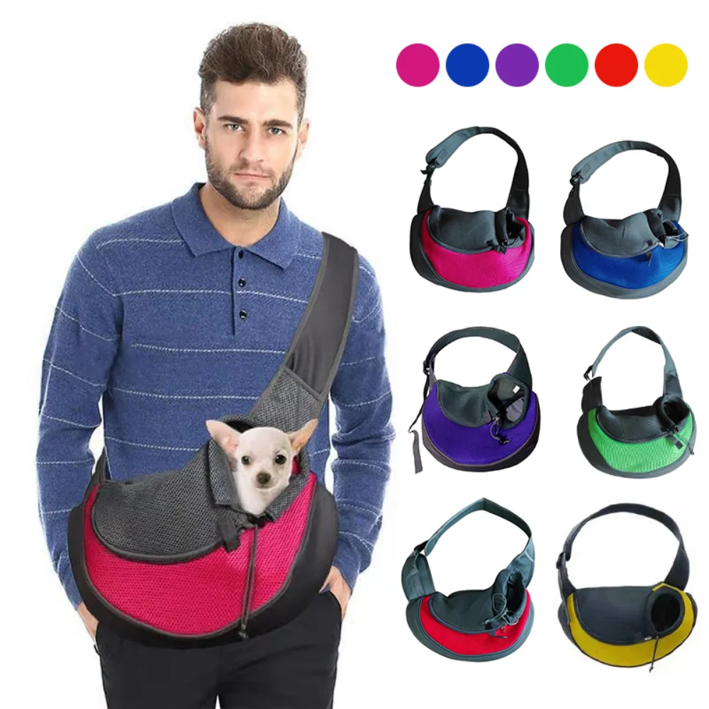 

Pet Dog Carrier S/M/L Outdoor Travel Single Shoulder Bag Mesh Oxford Soft Sling Handbag Tote for Dogs/Cats Pet Bed Dog Carriers