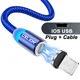 Blue iOS Cable