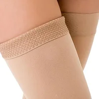 2pcs Open Toe 20-30mmHg Graduated High Compression Stockings Medical Thigh High Varicose Veins Stocking for Men Women Swelling 2