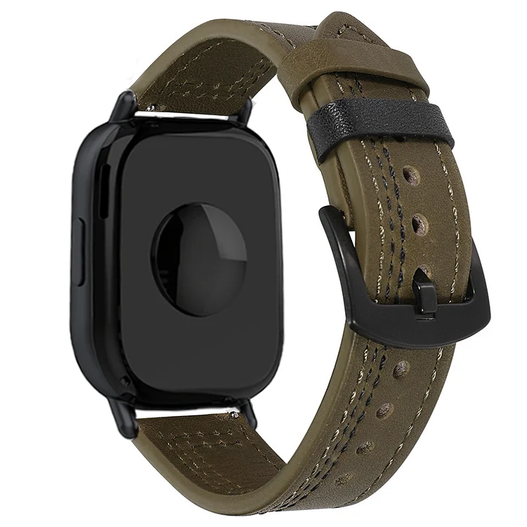 Elegant Leather Loop Strap - Premium Replacement Wristband 22mm Bracelet Accessory