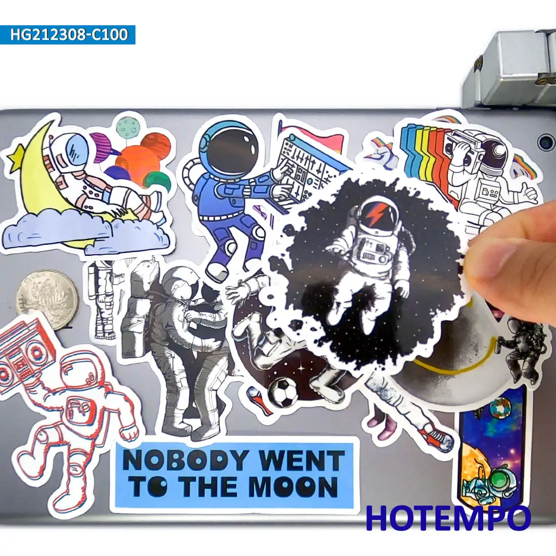 50/100 Stücke, Aliens, Astronauten, Universum, Weltraum, Raumschiff, UFO, Spaceman Aufkleber, für Telefon, Motorrad, Auto, Fahrrad, Skateboard, Helm, Gepäck, Scrapbook, Glas, Gitarre, Laptop-Aufkleber – Detail 7