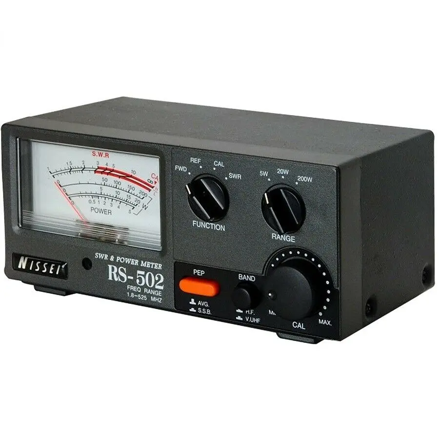 NISSEI RS-502 Watt Tester 1.8Mhz-525Mhz Short Wave VHF UHF Radio Communication Transceiver Power SWR Meter Accessory