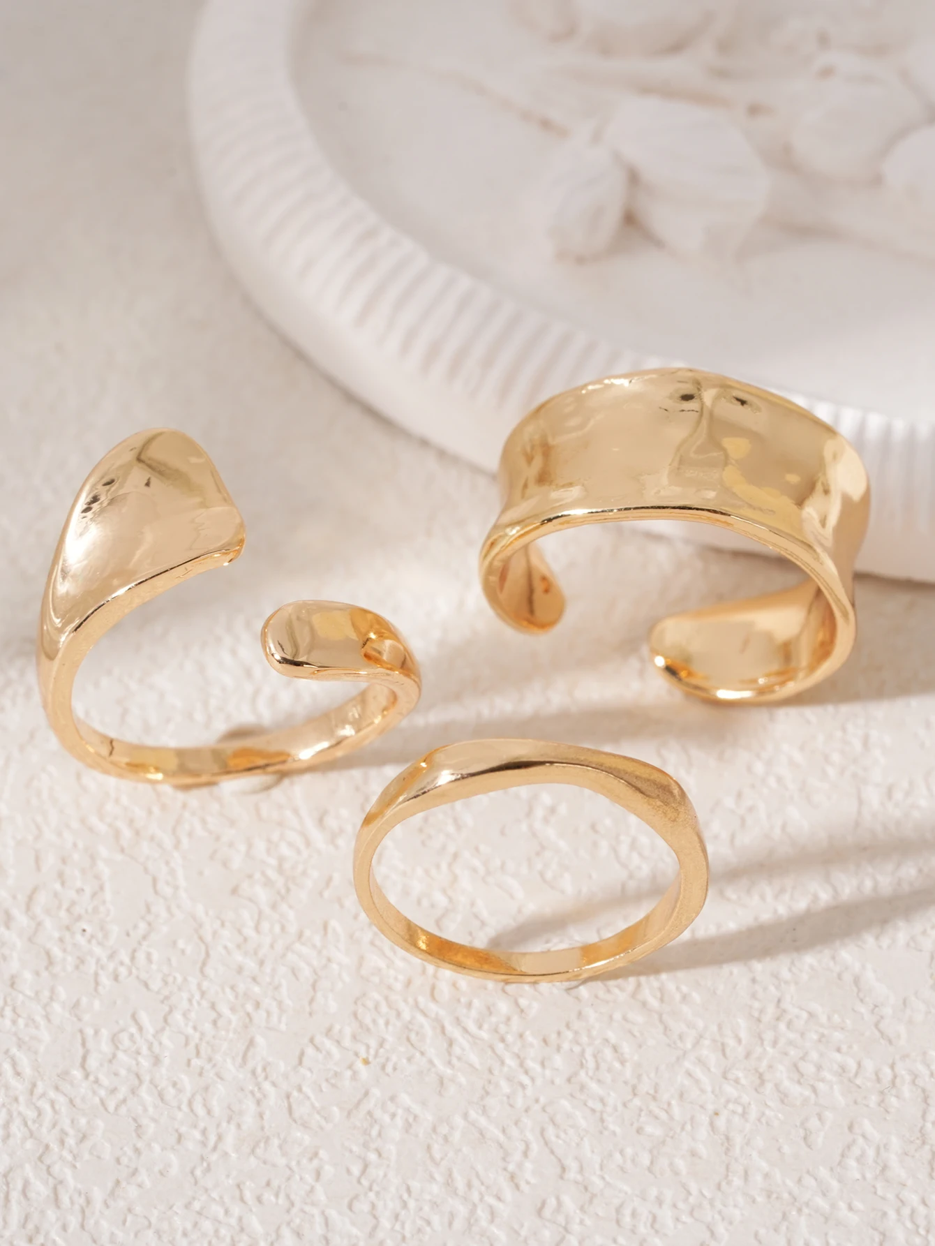 Trendy Jewelry Alloy Ring Set for Women