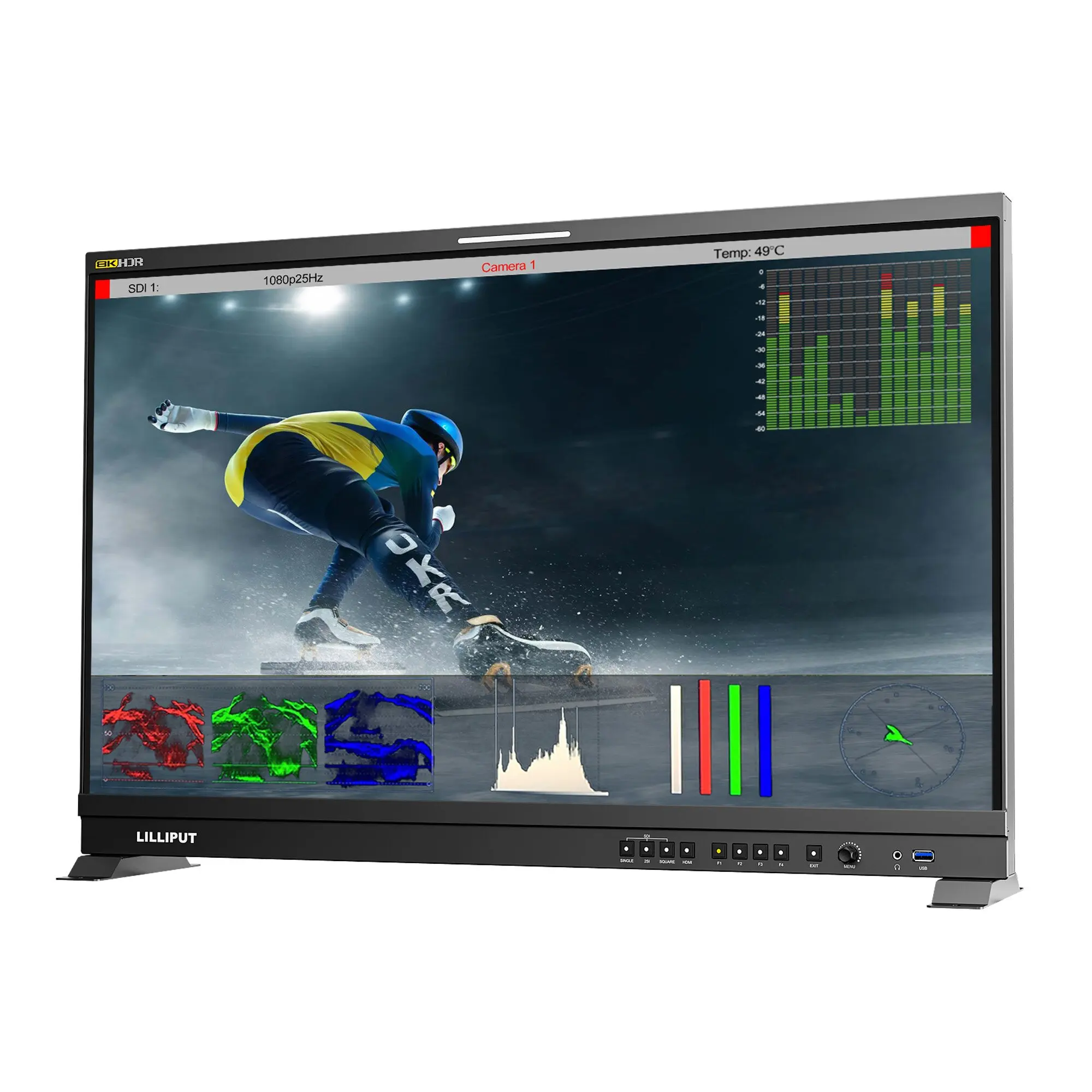 LILLIPUT Q31-8K 31.5" 3840 X 2160 350nits 12G-SDI/HDMI-compatible Broadcast Studio Monitor 12G-SDI 12G-SFP HDMI-compatible 2.0