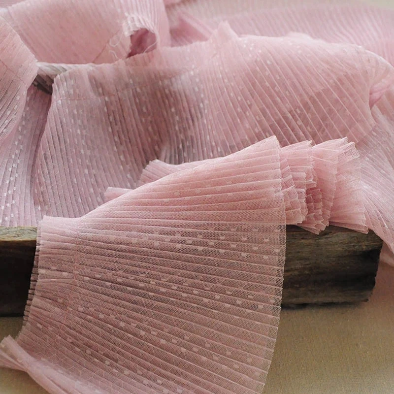 

15 см точечная сетка, плиссированная одежда для дома, дизайн платья, отделка, аксессуары, материалы для рукоделия, кружево для «сделай сам»