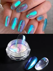 Holographic Iridescent Mermaid Nail Powder - Glitter Dust (Blue)