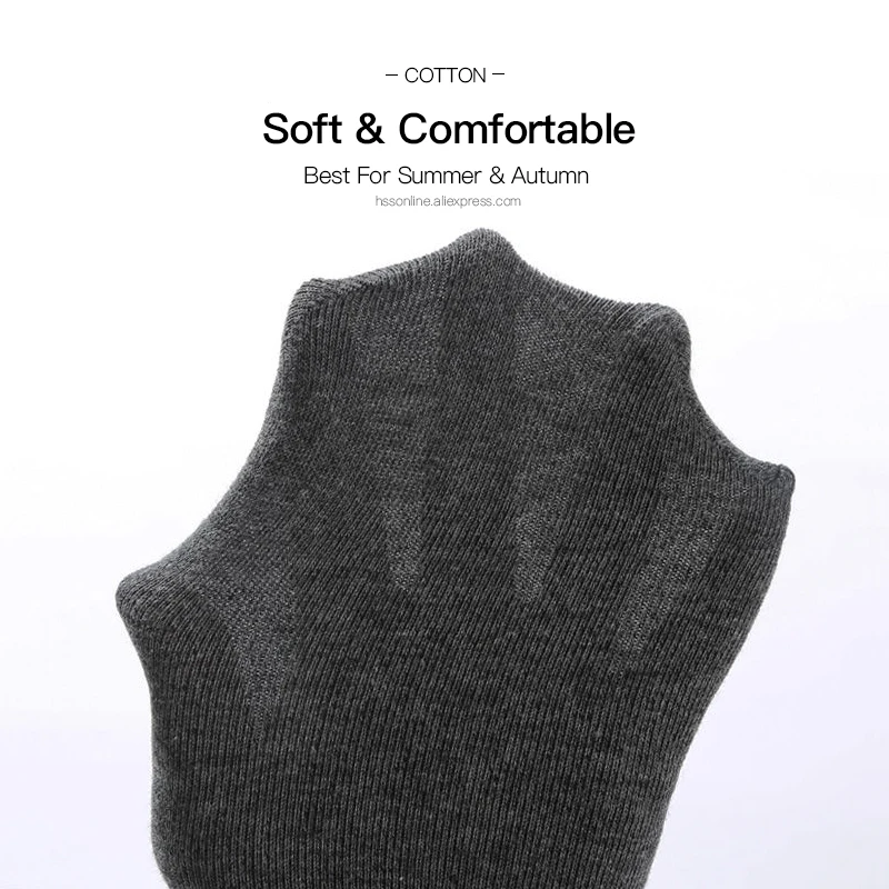 Cotton Socks Black Breathable Business Men 10 Pairs