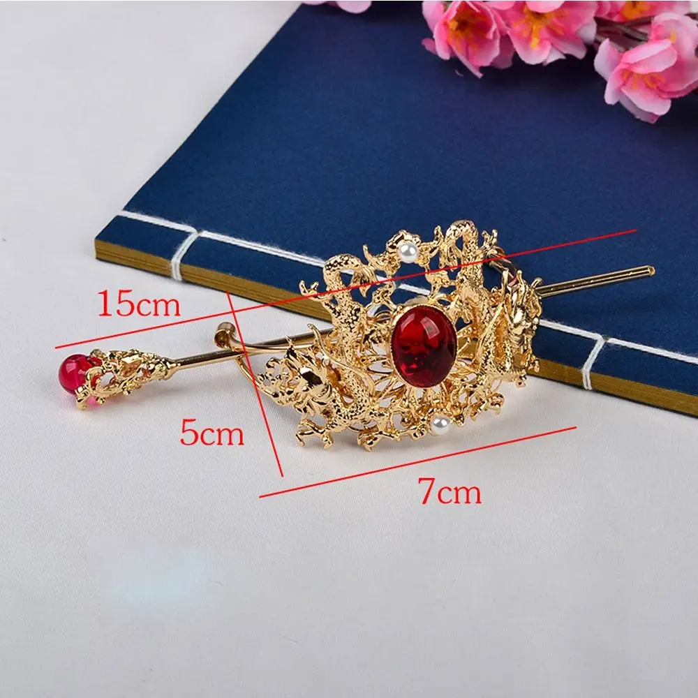 Delicate Crystal Alloy Girls Jewelry Headwear Dragon Women Tiara Chinese Style Hair Crown Hair Accessories Hanfu Ornament