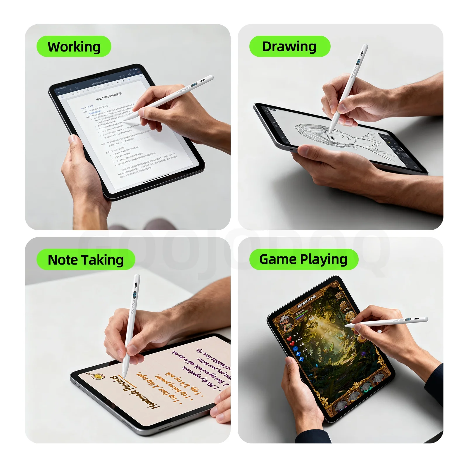 Goojodoq GD17 Stylus Pen Dual System For iPad and Android