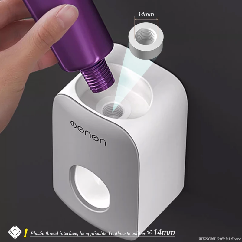 Bathroom Accessories Set Automatic Toothpaste Dispenser Dust-proof Toothbrush Holder Wall Mount Stand Toothpaste Squeezer