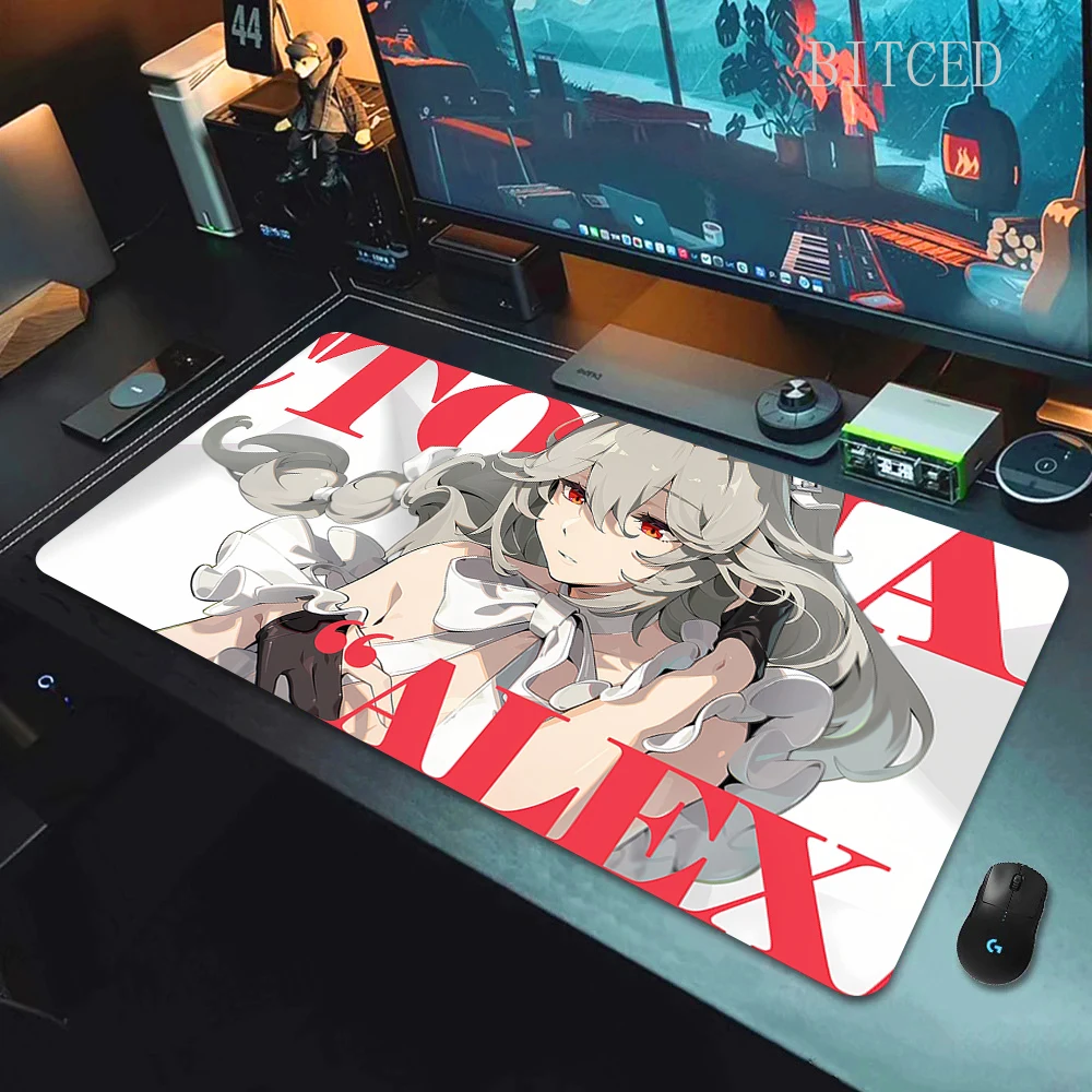 Zenless Zone Zero Gaming Mousepad 900x400 Large Non-slip Desk Mat Billy the Kid Nicole Ellen Anby Demara