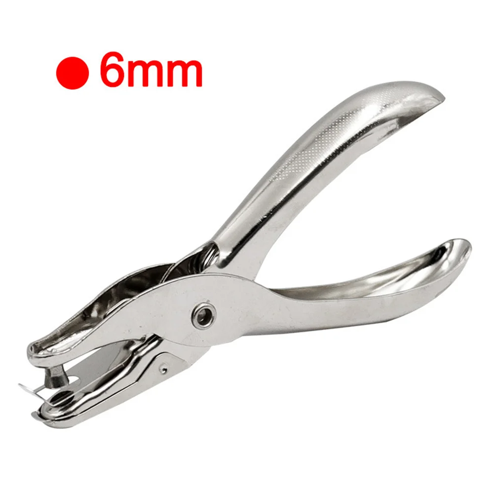 

Puncher Punching Pliers Light Equipment Plier Scrapbooking Silver Single Hole 1 PC 3or6mm Hand Paper For Drilling