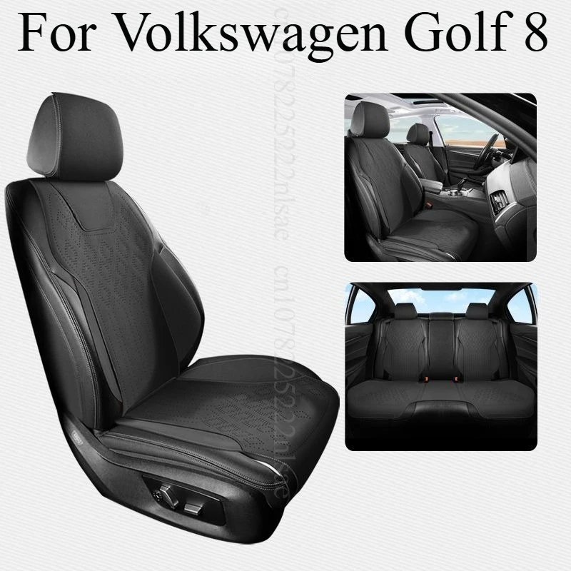 폭스바겐 골프 8 시트 커버 프리미엄 통기성 원단 방수 미끄럼 방지 풀 세트 보호대 유니버설 인테리어 액세서리
