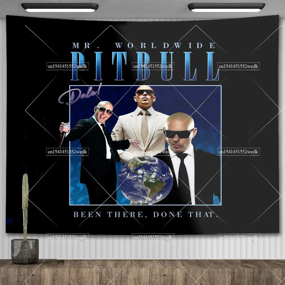 Mr. Worldwide Wall Tapestry Gobelin Funny Meme Tapestry Aesthetic India Hippie Decor Tapestries Living Room Home Decoration