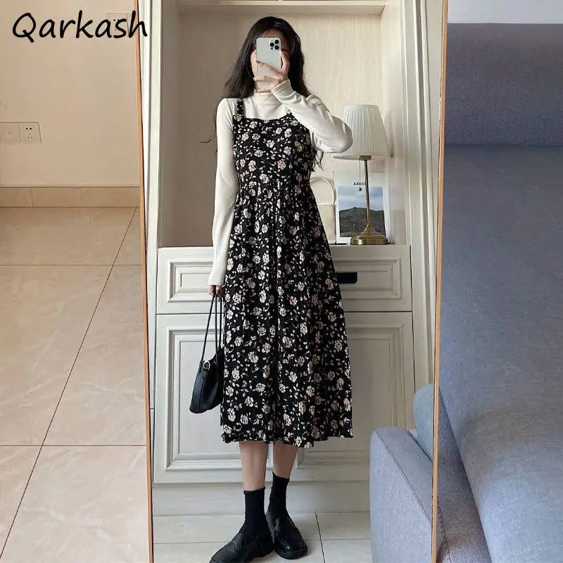 

Sets Women Floral French Style Romantic All-match Casual Simple Design Clothes Holiday Classic Stylish Cozy Vintage Tender Basic