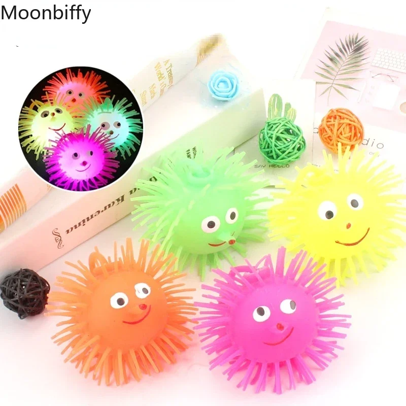 

1 шт. светодиодная вспышка на вентиляционное отверстие странные игрушки веселые светящиеся игрушки надувной шар для детей резиновый наконечник для пальцев эластичный светящийся шар для волос