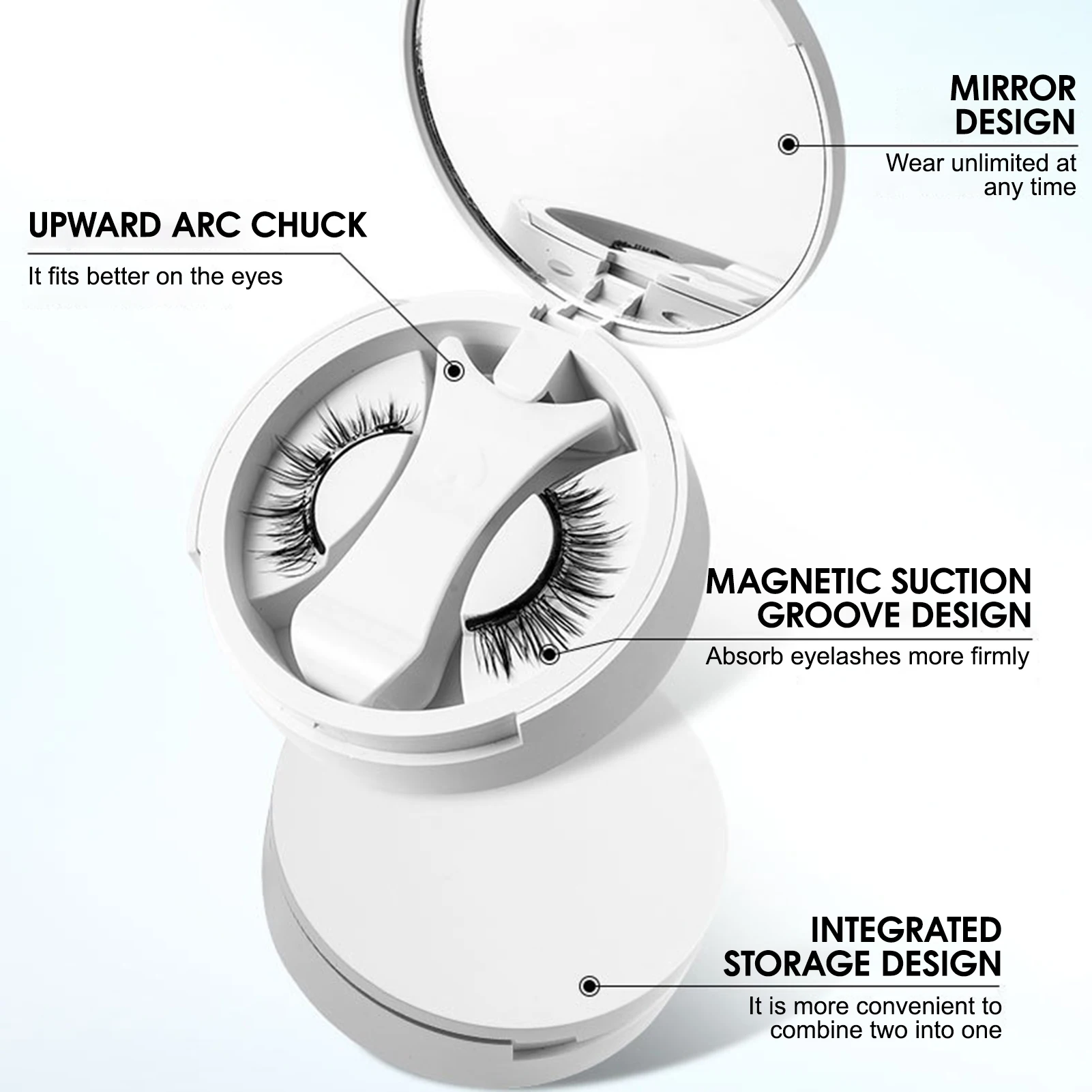Reusable lashes strip Magnetic False Eyelashes natural Magnetic Lash extenstions Eye-Lifting Effect DIY Makeup supplies