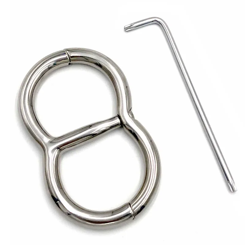 

BDSM Bondage Gourd Type QQ Metal Handcuffs For Sex Adult Games Restraints Stainless Steel Hand Cuffs Slave Sex Toys For Couples